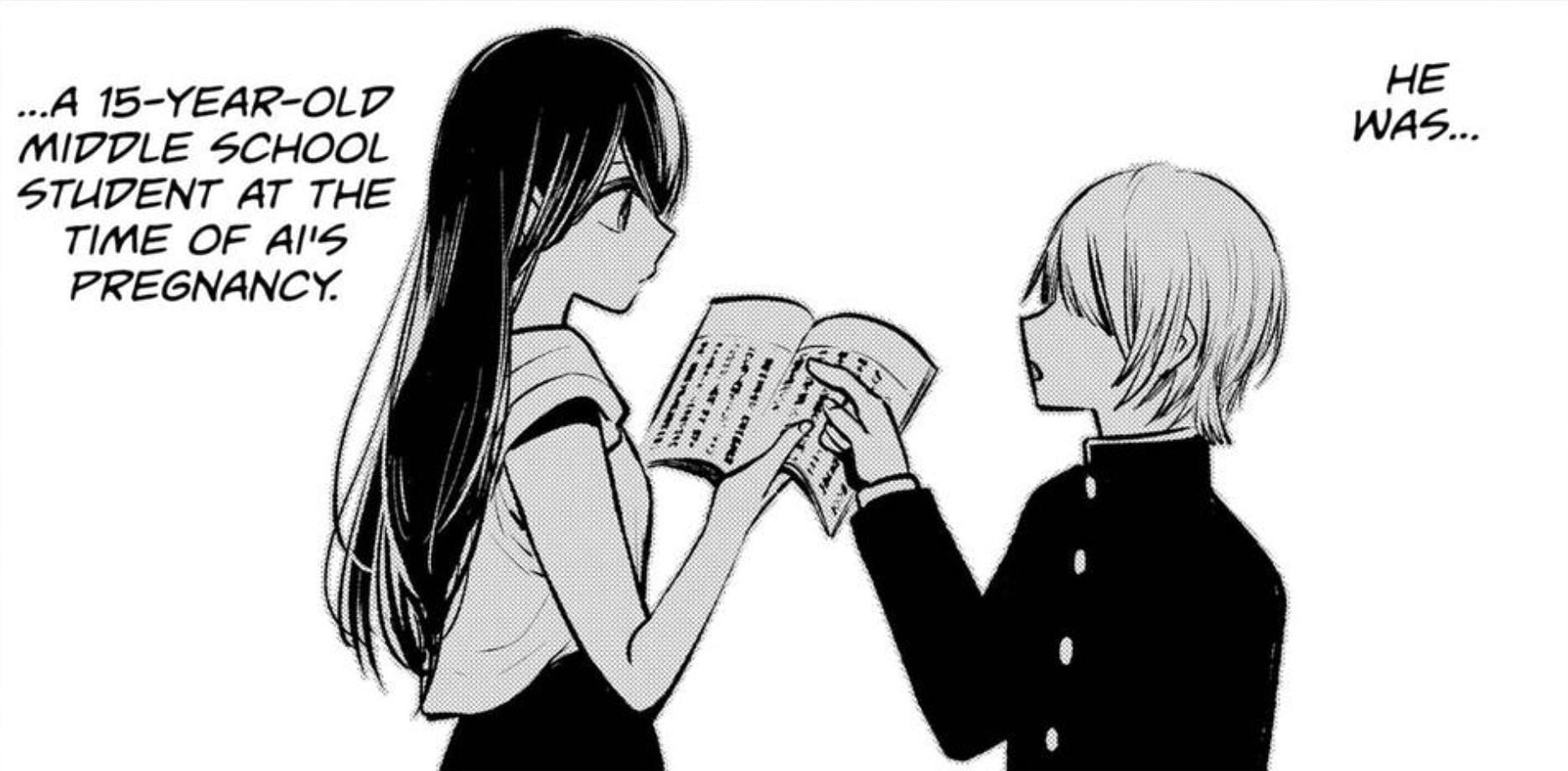 Young Ai and Hikaru as seen in the Oshi No Ko manga (Image via Shueisha)